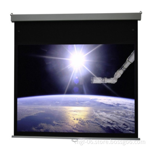 Manual Wall Mount Projection manto manual projector Screen with self devices